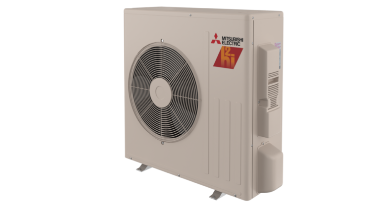 Mitsubishi HAVAC unit isolated on a transparent background